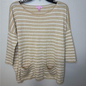 Lilly Pulitzer Elba Sweater cream size xs